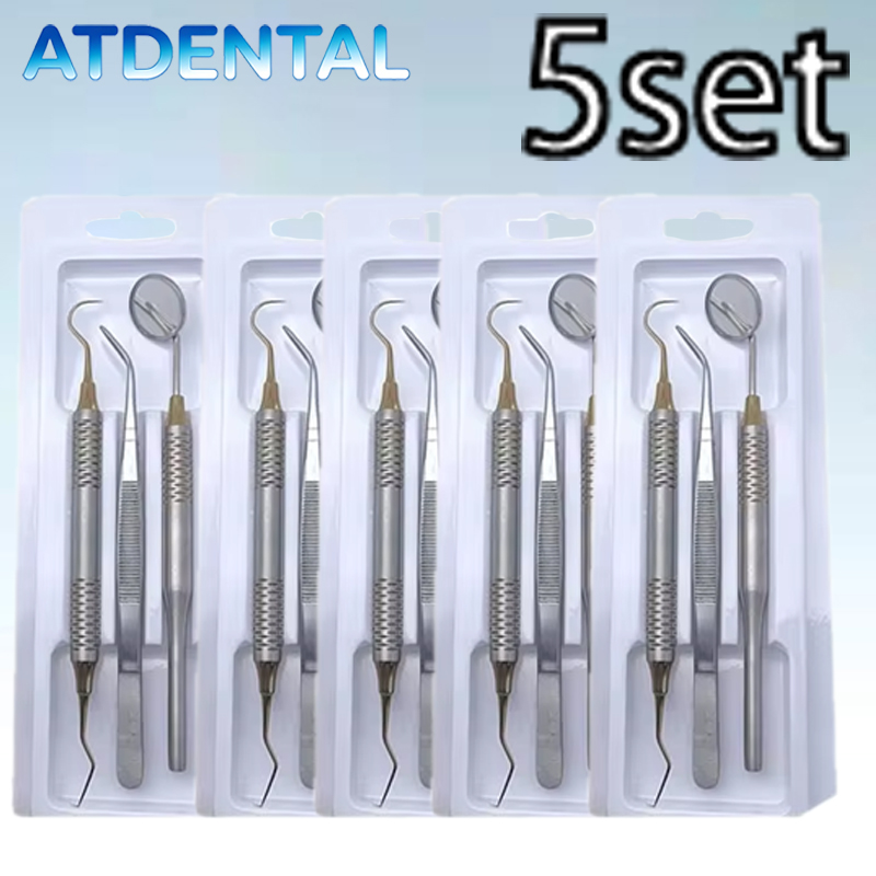 Dental Mirror Probe - 5 szt. Dentystyczny zestaw do czyszczenia