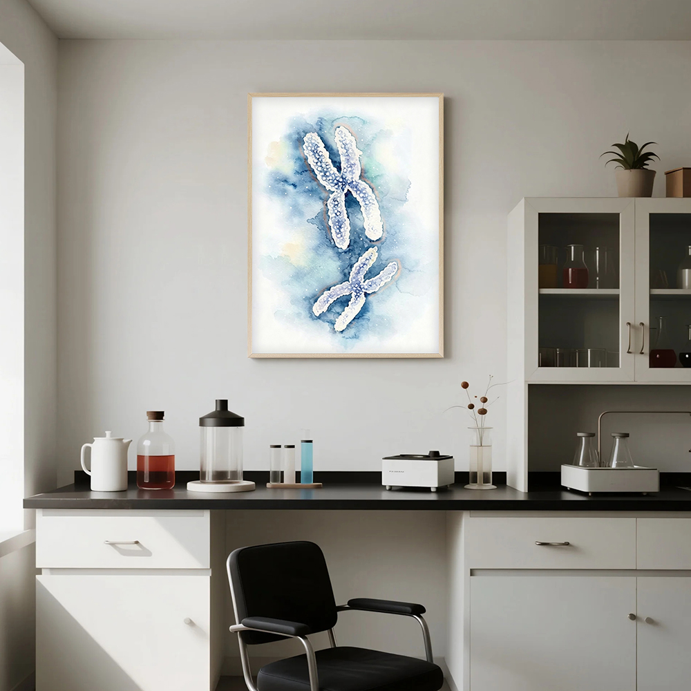 Akwarelowe grafiki DNA, podwój – Medical Lab Pictures recenzja i cena