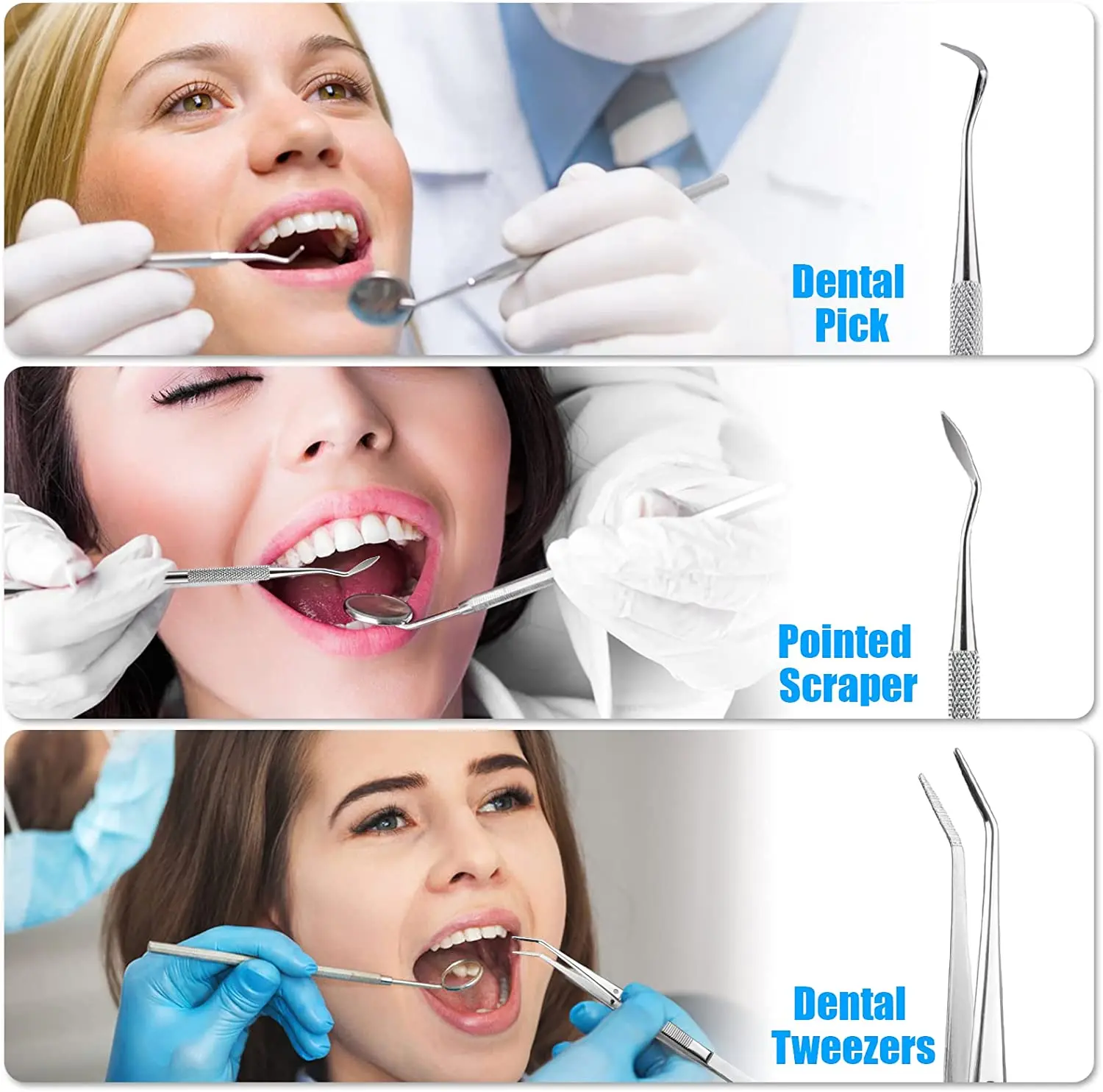 3 sztuk/4 sztuk dentysta ze st – Dental Mirror Probe recenzja i cena