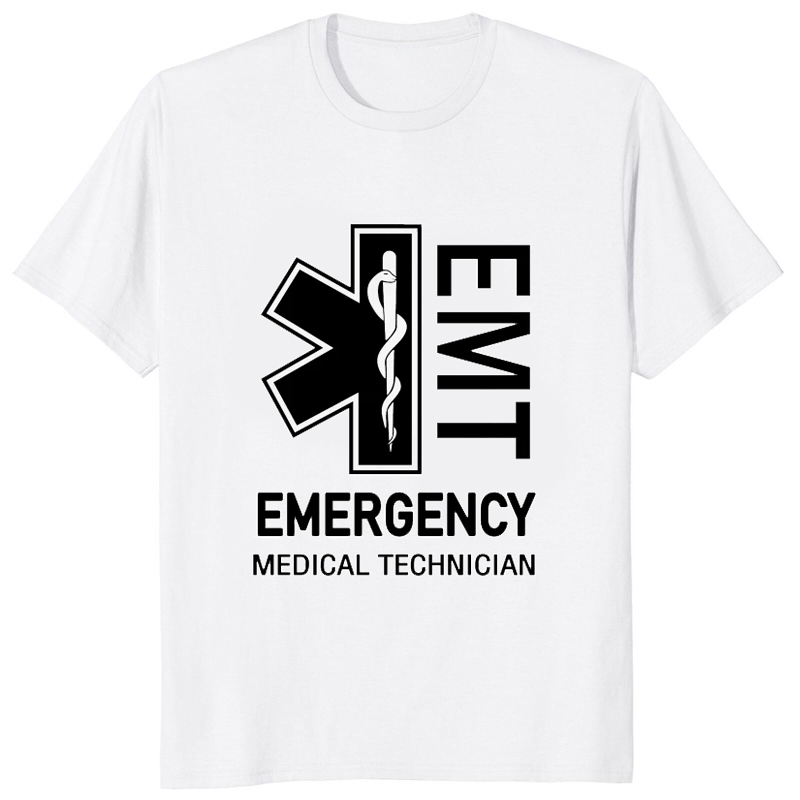 Koszulka z nadrukiem Emt ratow – Medical Lab Technician recenzja i cena