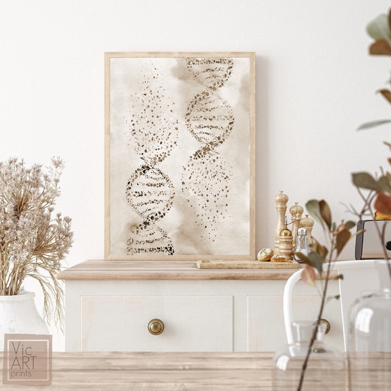 DNA Molecule Print Modern Medi – Medical Lab Pictures recenzja i cena